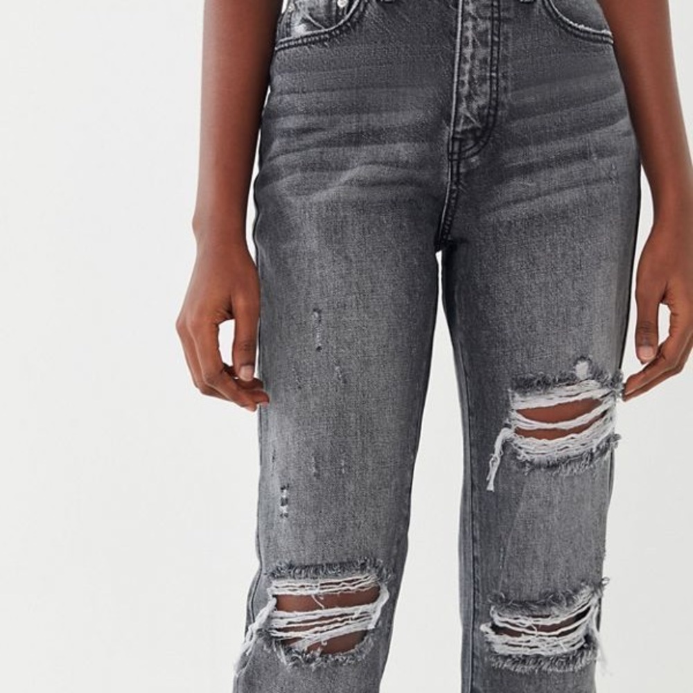 BDG Grey Slim Straight Jeans